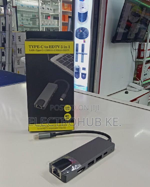 Usb Hub Type C 5 In 1 Usb -c Converter