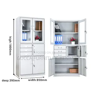 Metallic 2-door Office Filling Safe Cabinet