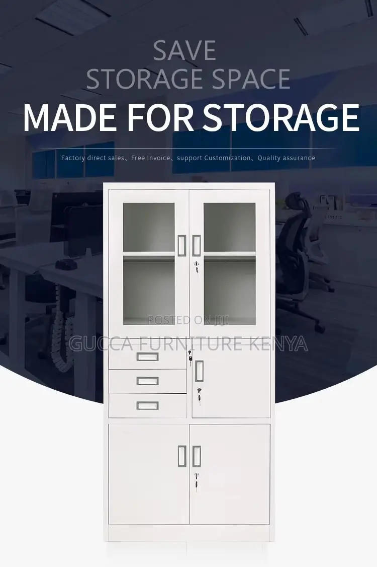 Metallic 2-door Office Filling Safe Cabinet