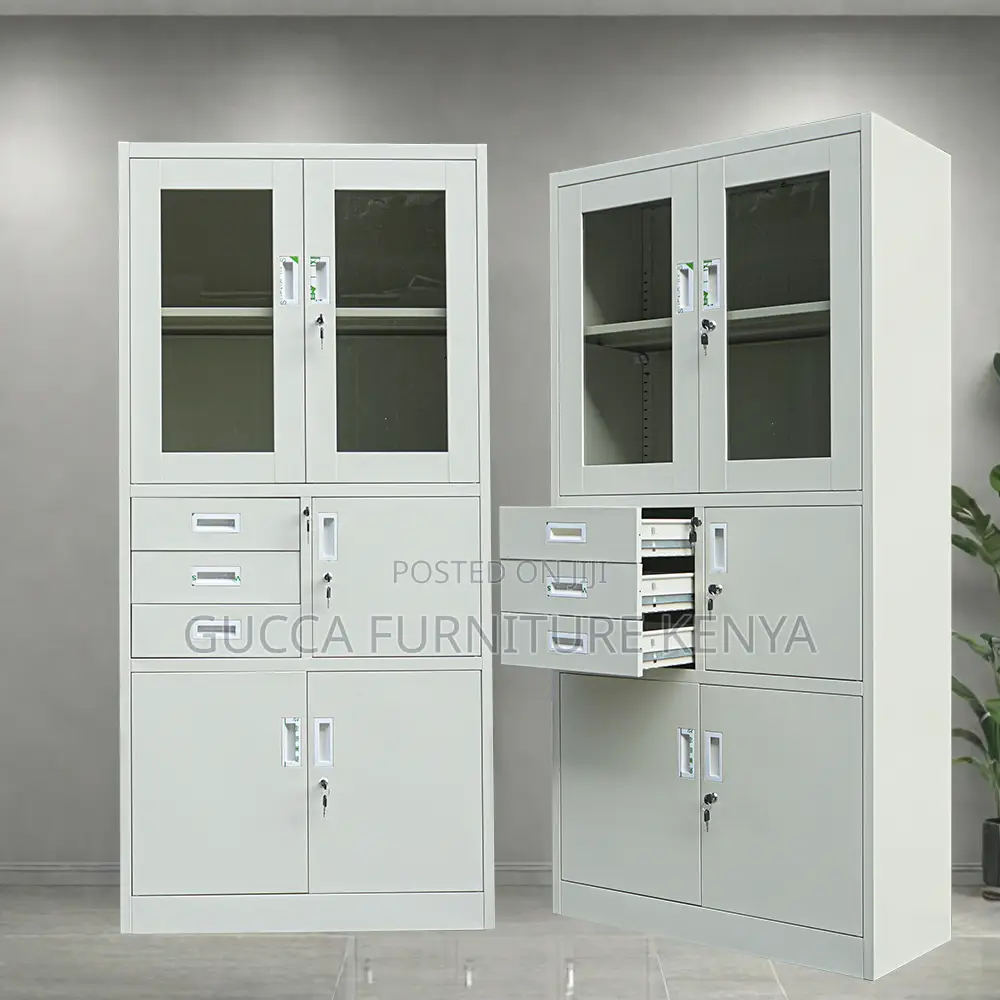 Metallic 2-door Office Filling Safe Cabinet