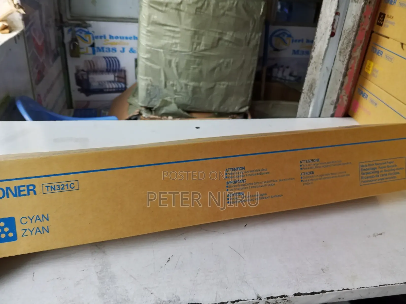 Genuine Tn321 Toner Cartridge-cyan