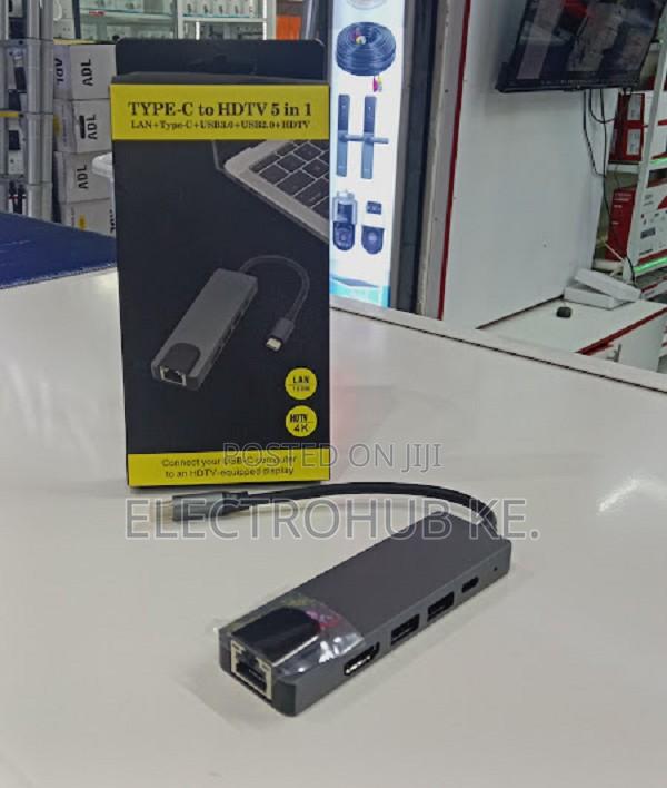 Quality 5 In 1 Usb Hub Type -c To Hdmi/Hdtv