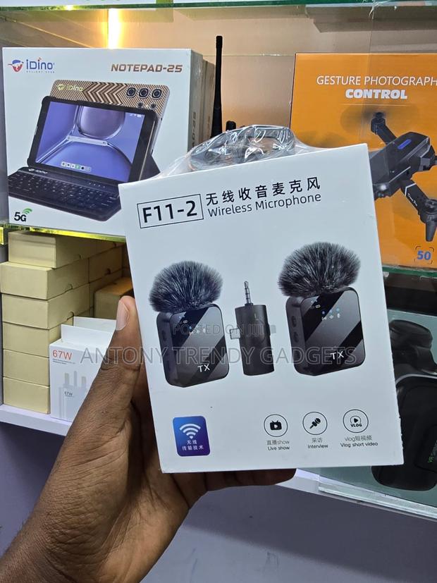 F11-2 2-in-1 Wireless Mics With Aux & 3-in-1 Lighting - main view