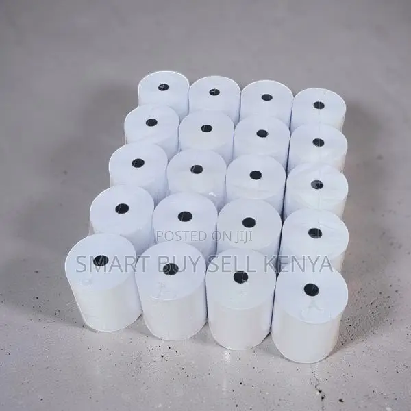 Low Maintenance 20 Pieces 80mm by 80mm by 13mm Thermal Paper Rolls
