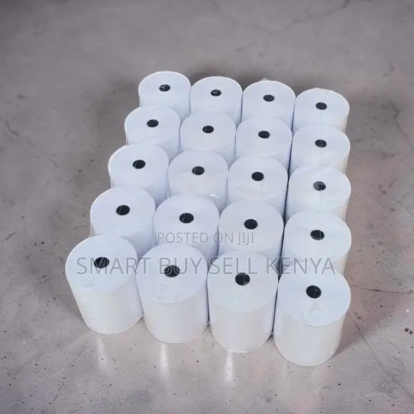 Compact Design 20 Pieces 80mm by 80mm by 13mm Thermal Paper Rolls