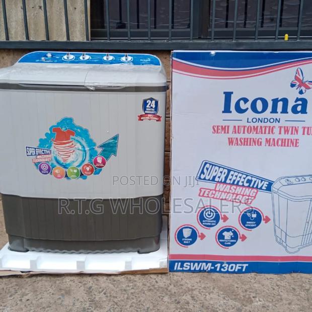 Icona 13kgs Twin Tub Washer – Top Load Semi-Automatic