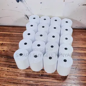 Non-Fading Quality 20 Pieces 80mm by 80mm by 13mm Thermal Paper Rolls