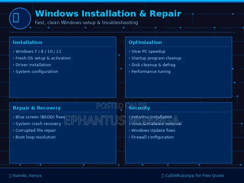 It Support Computer Repair – Windows, Linux All Issues