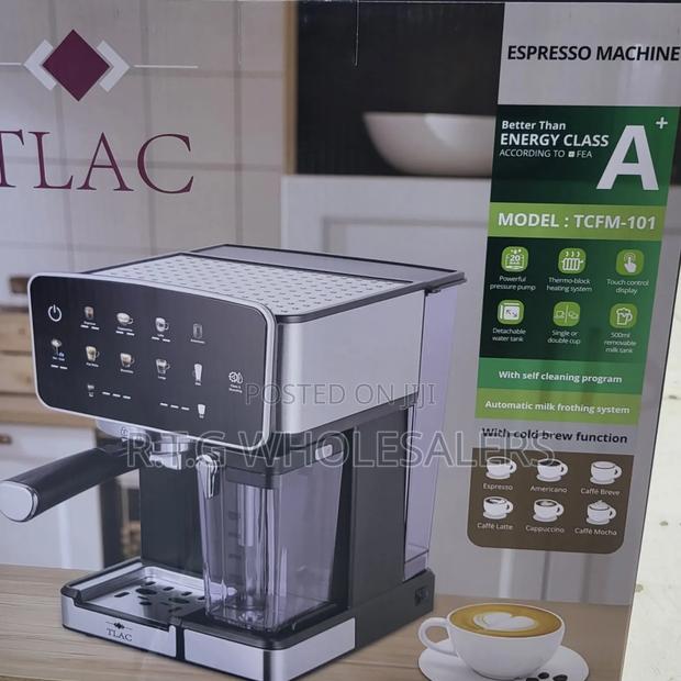 Tlac Tcfm‐101 Espresso Coffee Machine, 1.8l, Touch Control