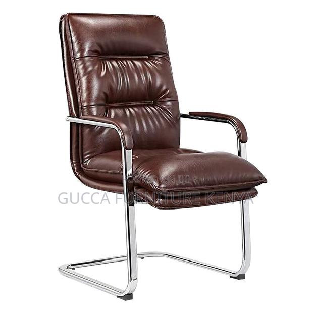 Leather High Back Ergonomic Conference Chair - thumbnail 2