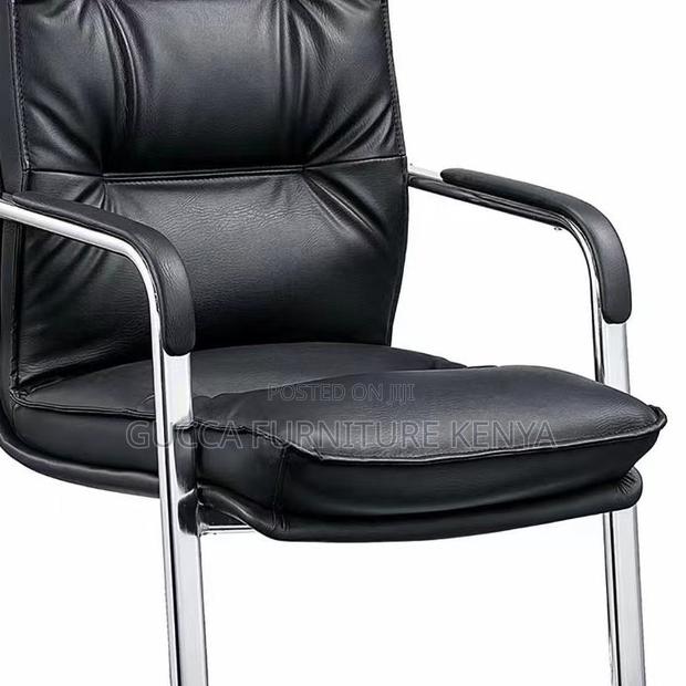 Leather High Back Ergonomic Conference Chair - thumbnail 4