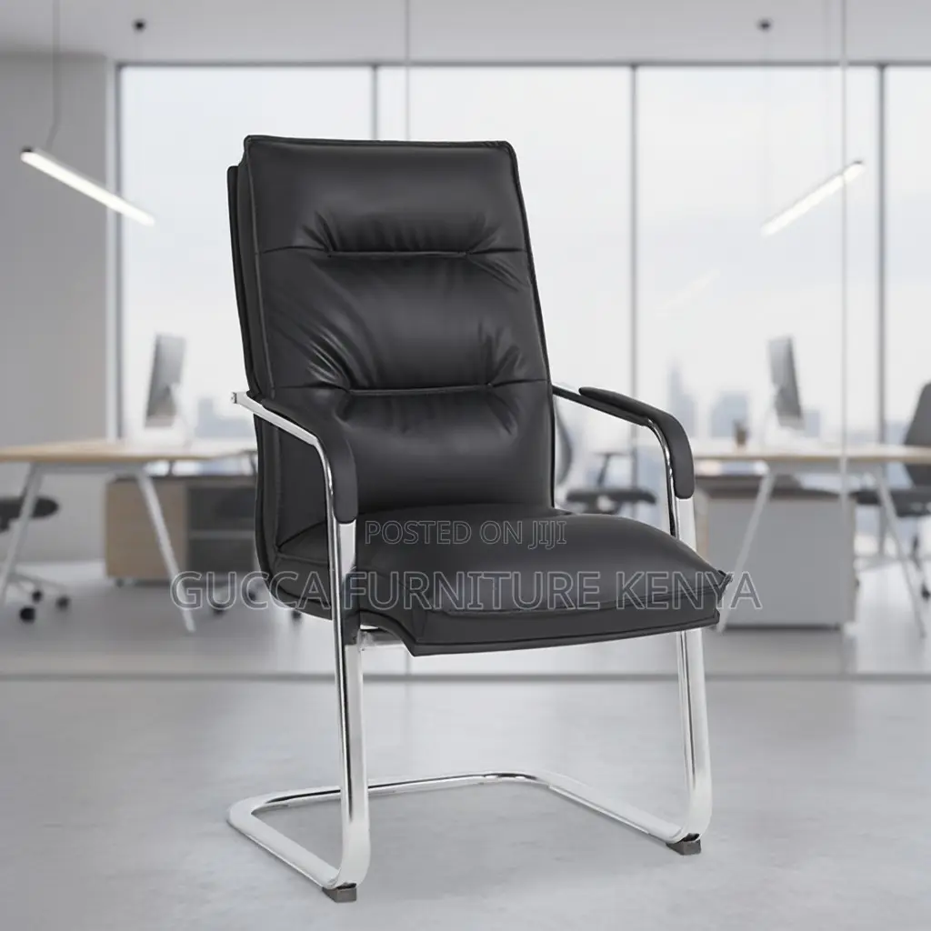 Leather High Back Ergonomic Conference Chair