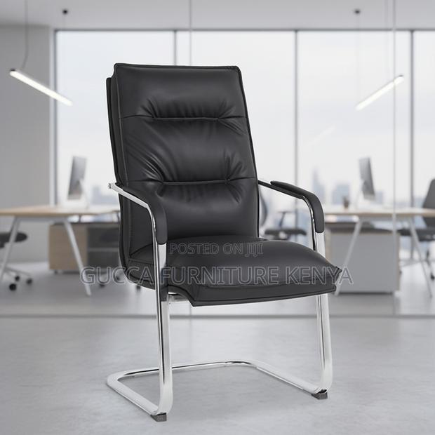 Leather High Back Ergonomic Conference Chair - thumbnail 10