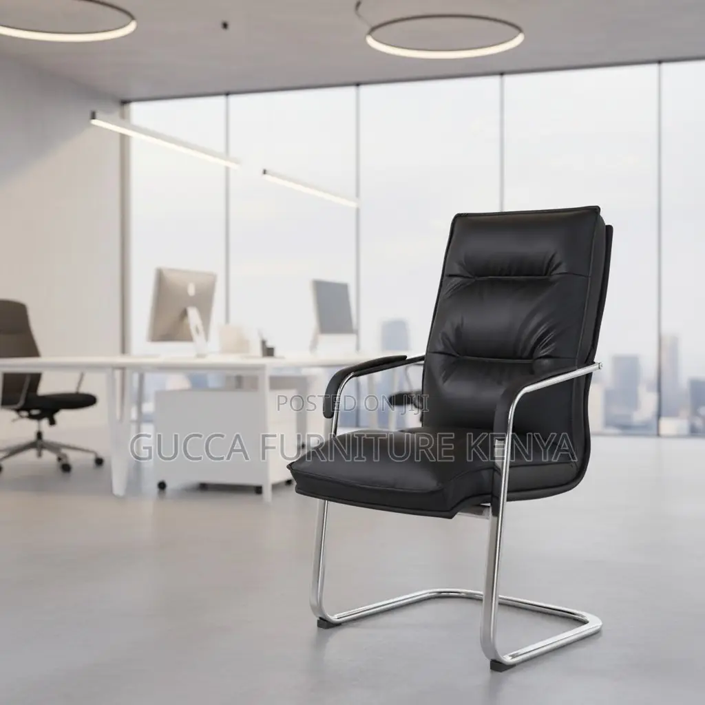 Leather High Back Ergonomic Conference Chair
