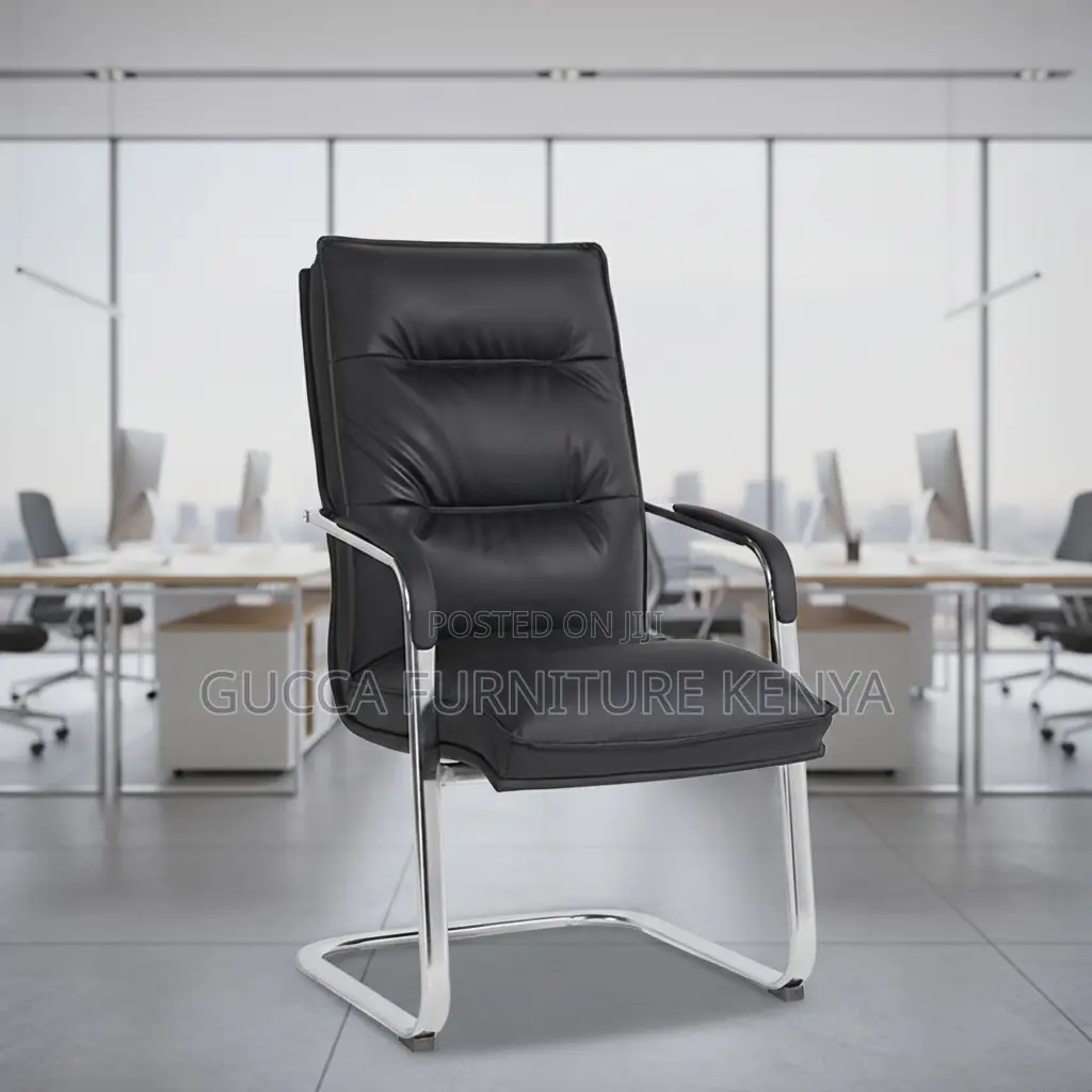 Leather High Back Ergonomic Conference Chair