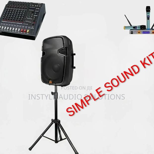 Simple Sound Kit 6 Channels Mixer - 15" Speaker- Wireless Microphone