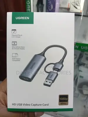 Ugreen Cm176 Full Hd 1080p 60fps Capture Card Hdmi to Usb a/Type C