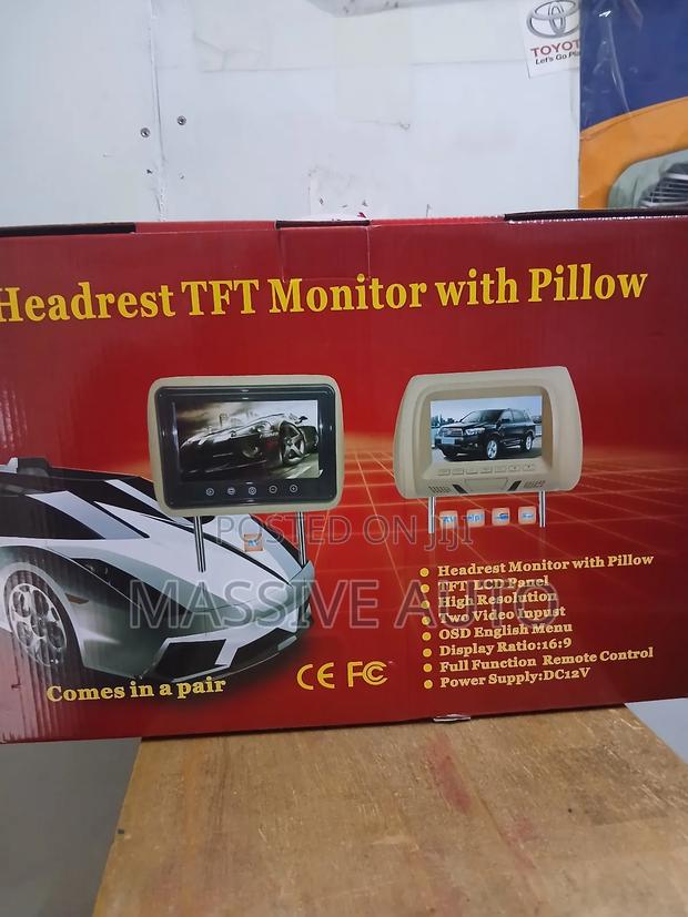 Baige Tft Monitor Headrest Screen With Pillow