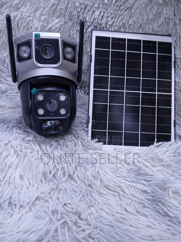 2 Camera in 1 With High Security Survilliance Solar Powered 4g Simcard