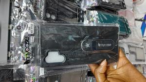 Hujet Samsung Note 10plus Silicone Leather Finish Back Cover-Black - main view