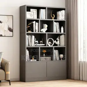 Office Bookshelf : Modern Engineered Wood Bookshelf