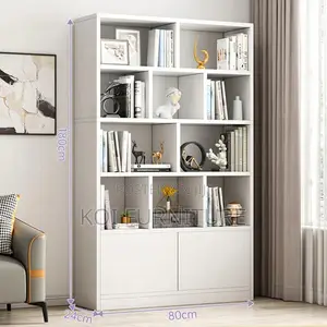 Office Bookshelf : Modern Engineered Wood Bookshelf