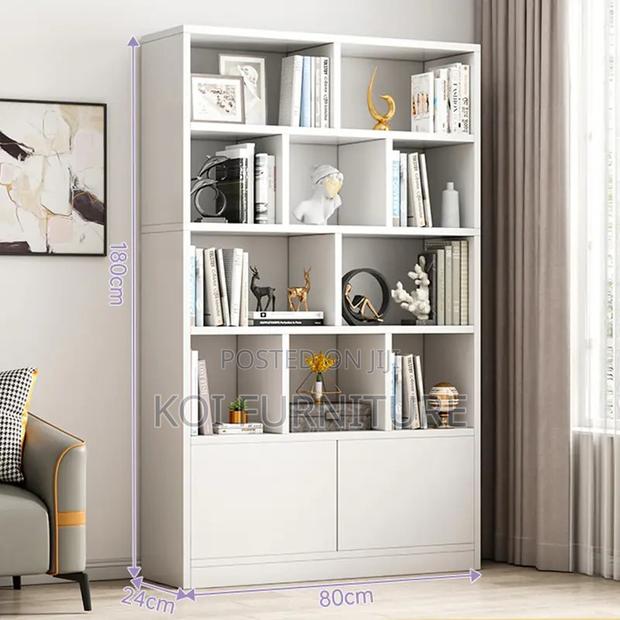 Office Bookshelf : Modern Engineered Wood Bookshelf - thumbnail 4
