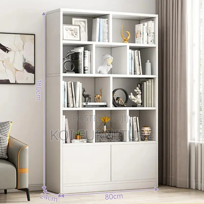 Office Bookshelf : Modern Engineered Wood Bookshelf