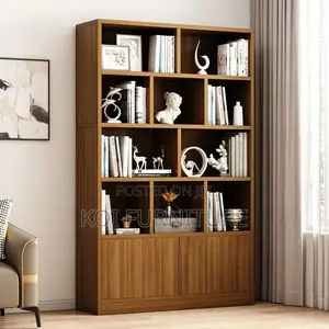 Office Bookshelf : Modern Engineered Wood Bookshelf