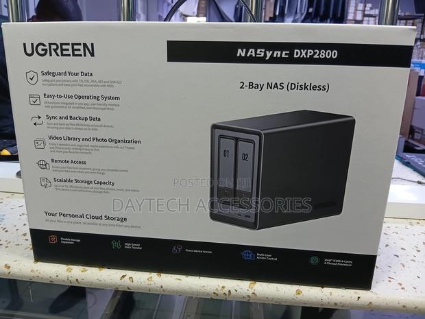 Ugreen Nasync Dxp2800 2-Bay Desktop Nas,Network Storage (Diskless)