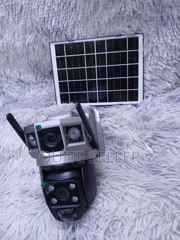 V380 Dual Lens Solar PTZ 4g Camera - 2camera Survelliance With V380app