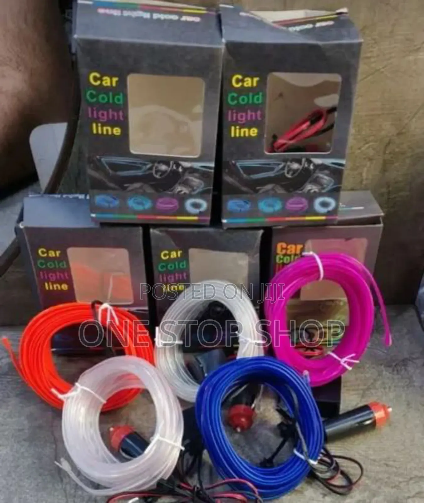 Different Colors Car Interior Night Led Cold Light Strips In 5m