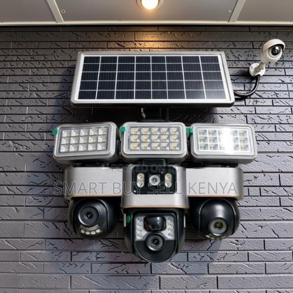 Pir Detection Support 12mp 4g PTZ Solar Camera With Solar Flood Light