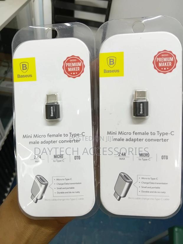 Baseus Mini Micro Usb Female to Type-C Male Adapter Converter. - thumbnail 3