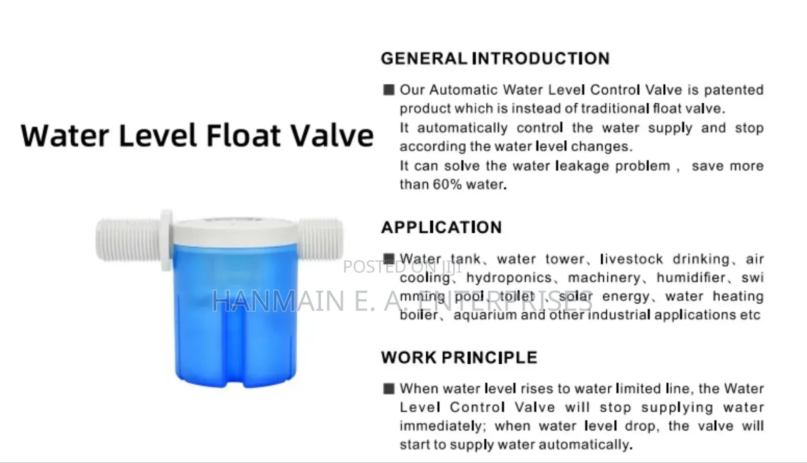 1/2 3/4 Automatic Water Level Control Valve