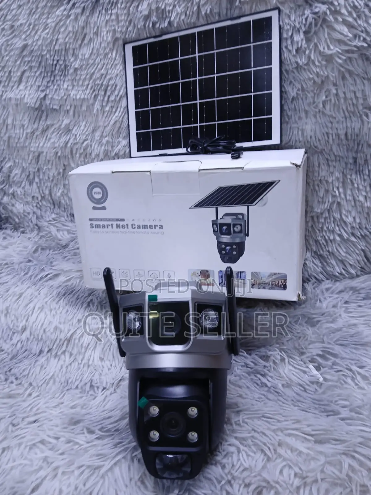 2in14g Camera Lens V380 Solar Powered Outdoor Camera