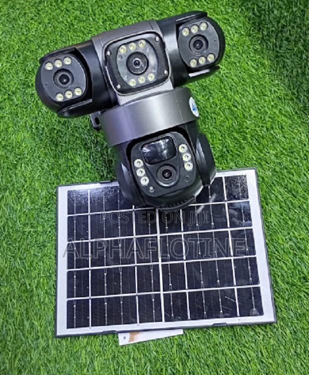 360° Panoramic Surveillance Wifi 3-Lens Wireless Solar CCTV Cameras