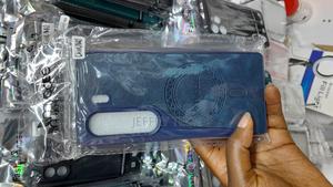 Shemi Silicon Leather Back Case for Tecno Camon 40 -Blue - thumbnail 2