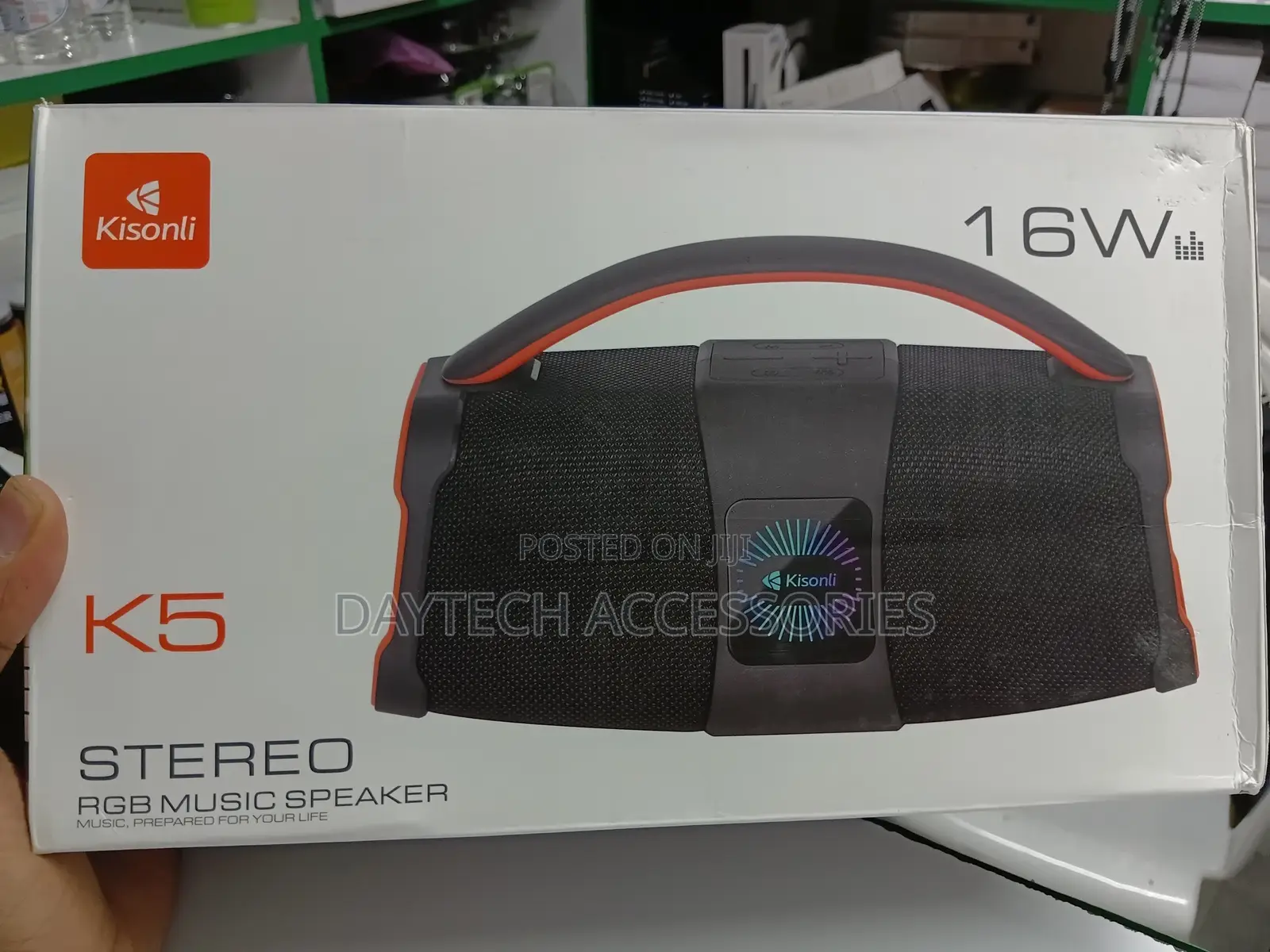 Kisonli Portable RGB Bluetooth Music Speaker.