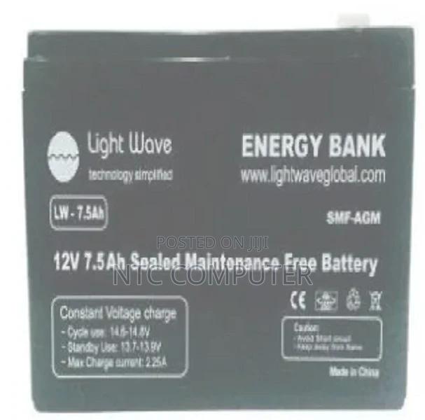 Lightwave Ups Battery 12v 7.5ah High Performance SMF Battery