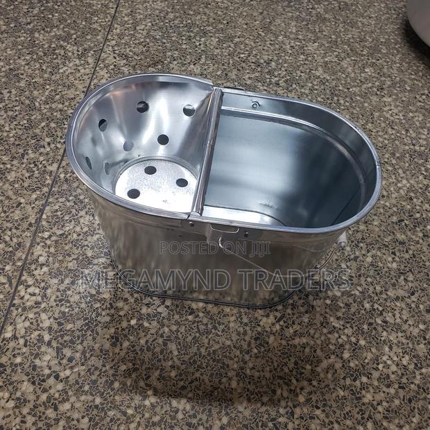 Metallic Mop Bucket / Stainless Steel Mop Bucket - thumbnail 2
