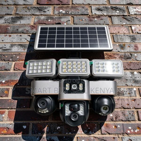 Secure Cloud Storage 12mp 4g PTZ Solar Camera With Flood Light