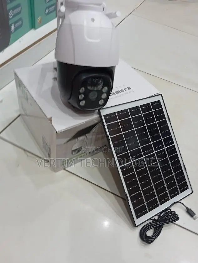 New 4g V380 Single Lens Solar Camera With Simcard Slot