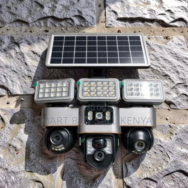 Enhanced Video Quality 12mp 4g PTZ Solar Camera With Flood Light - main view