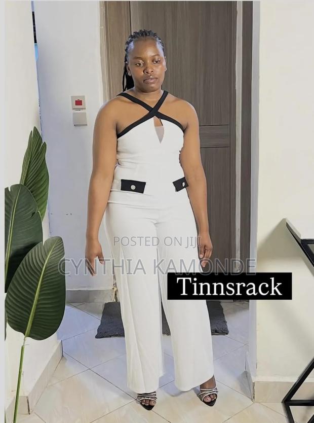 Colour Black and White Jumpsuit