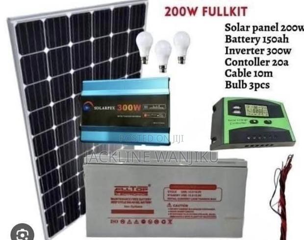 200w Solar Full Kits / Solar System 200w 150ah Battery