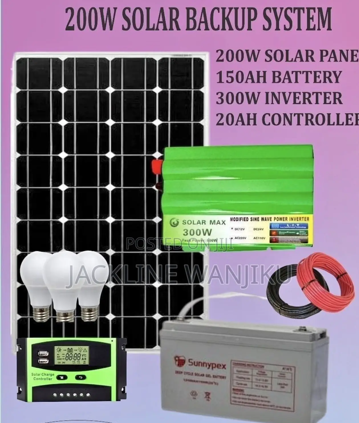 Full Kits Solar Panel 200w / Full Kit Solar System 200w