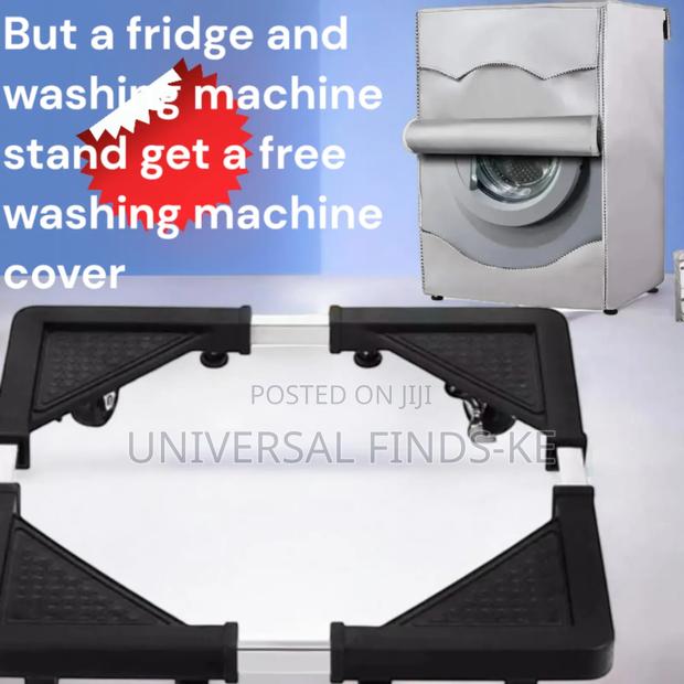 Washing Machine and Fridge Stand + Free Washing Machine Cover