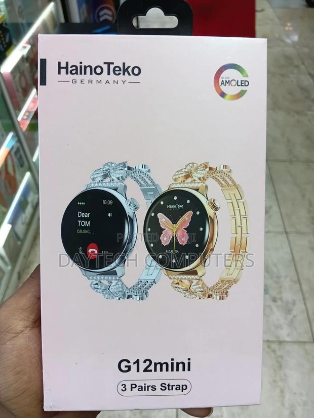 Haino Teko Germany G12 Mini Smart Watch Came With 3 Straps - main view