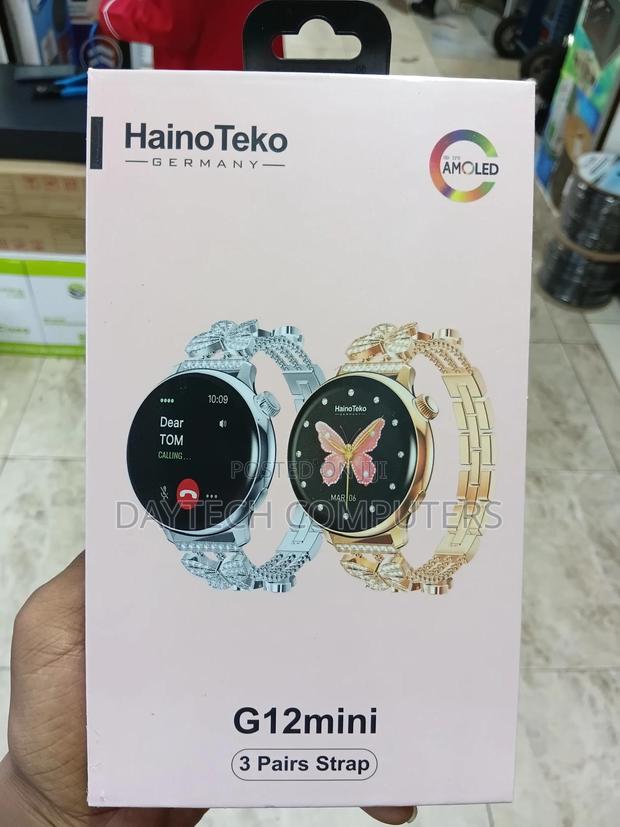 Haino Teko Germany G12 Mini Smart Watch Came With 3 Straps - thumbnail 2